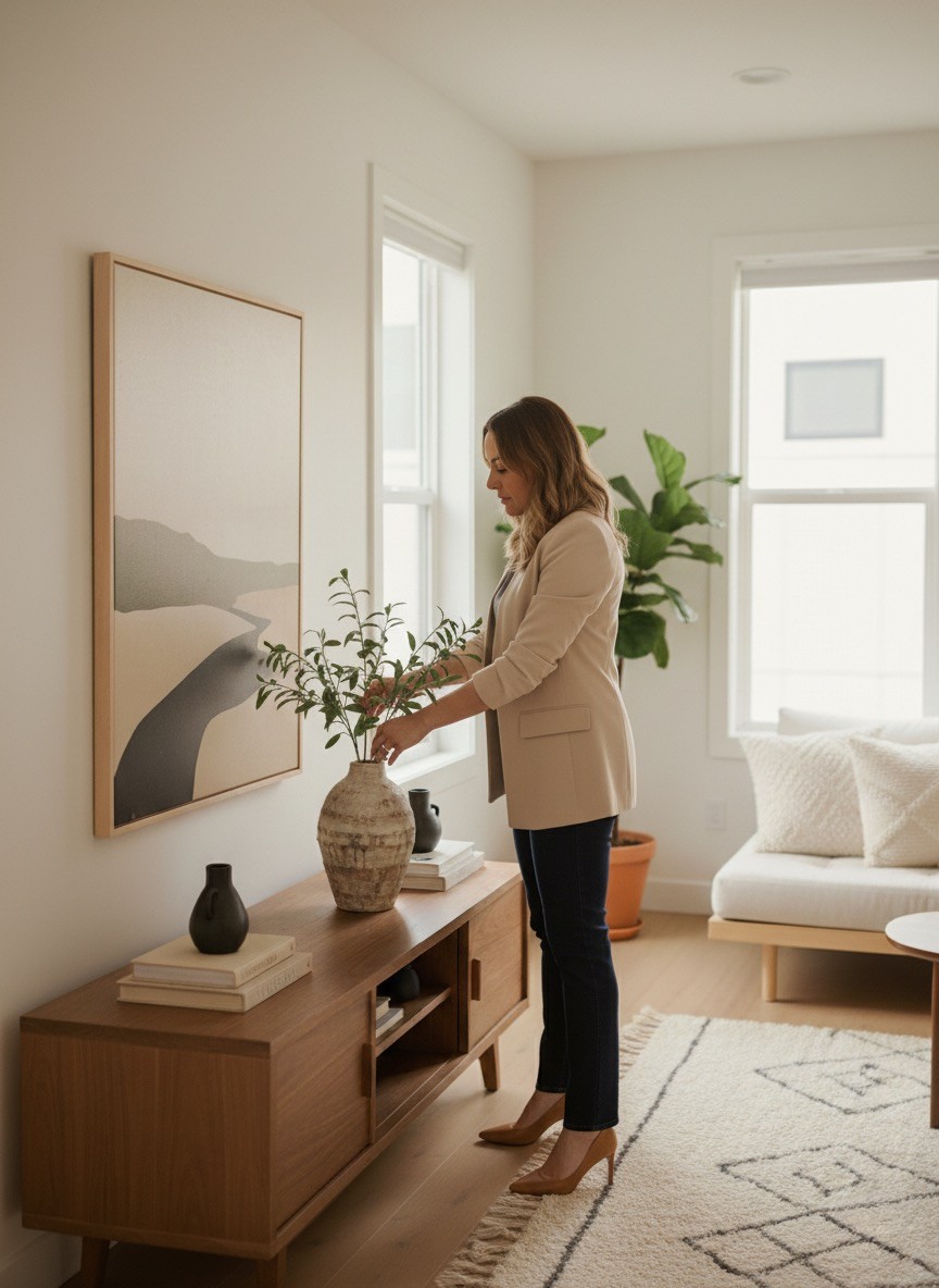 Planche tendance matériaux style Japandi par Casa Luar